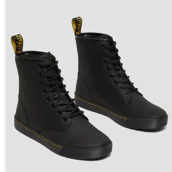 Dr.Martens Cairo Leather Casual Shoes Women’s 7 Black Lace Up Boots - Picture 1 of 15